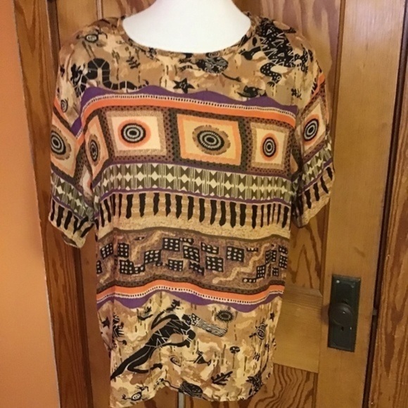 Vintage 80s safari tunic - Picture 5 of 9